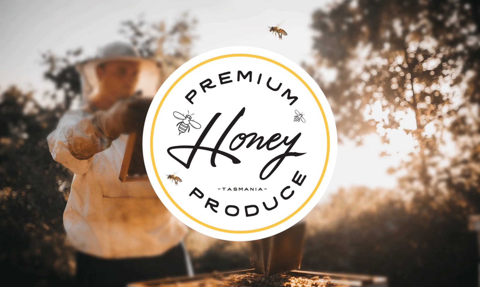 Premium Honey Produce Tasmania Logo Design