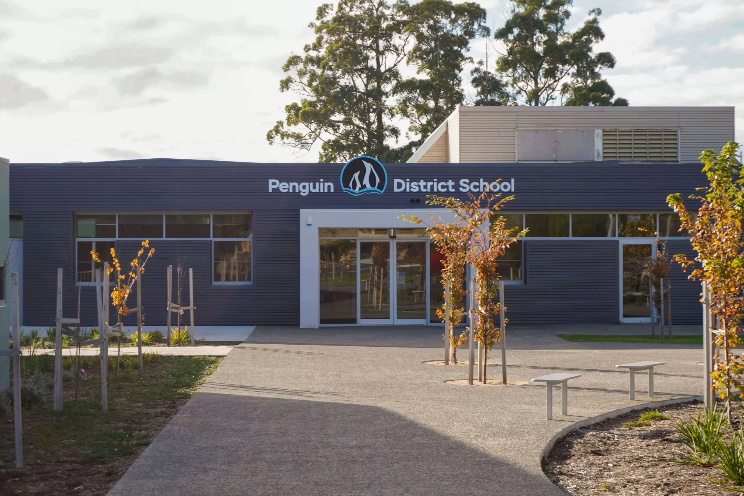 Penguin District School Signage
