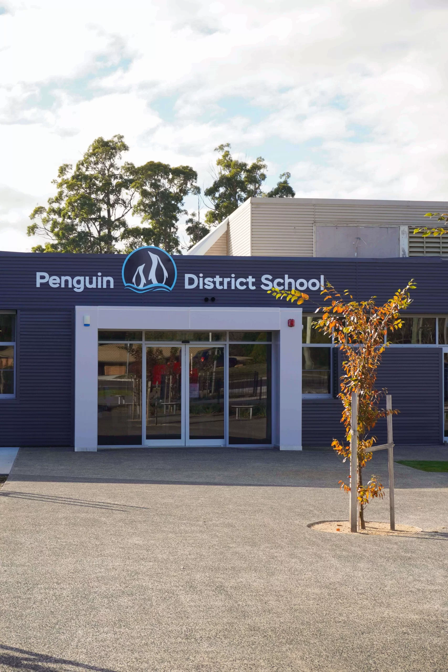 Penguin District School Signage