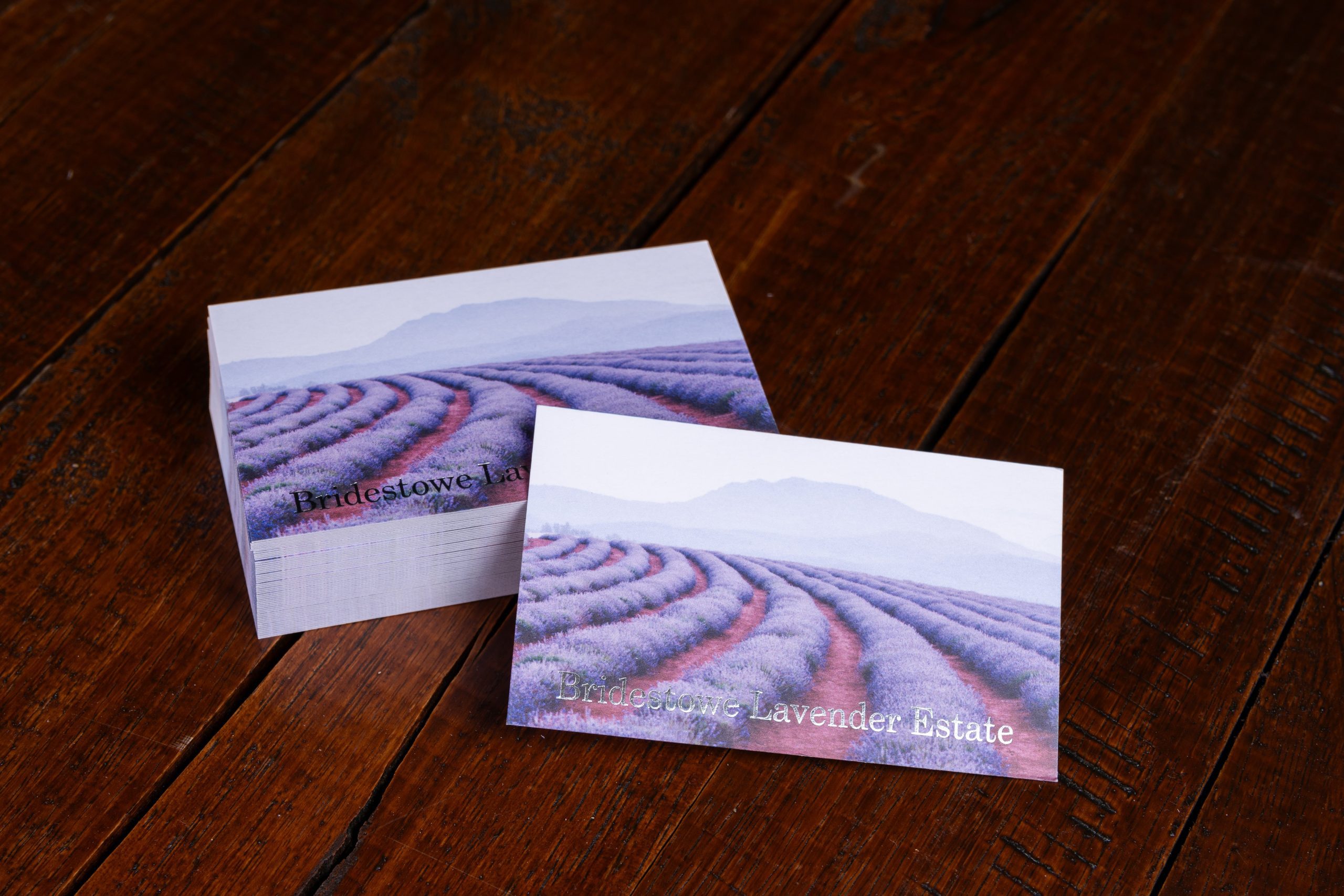 Bridestowe Lavender business cards