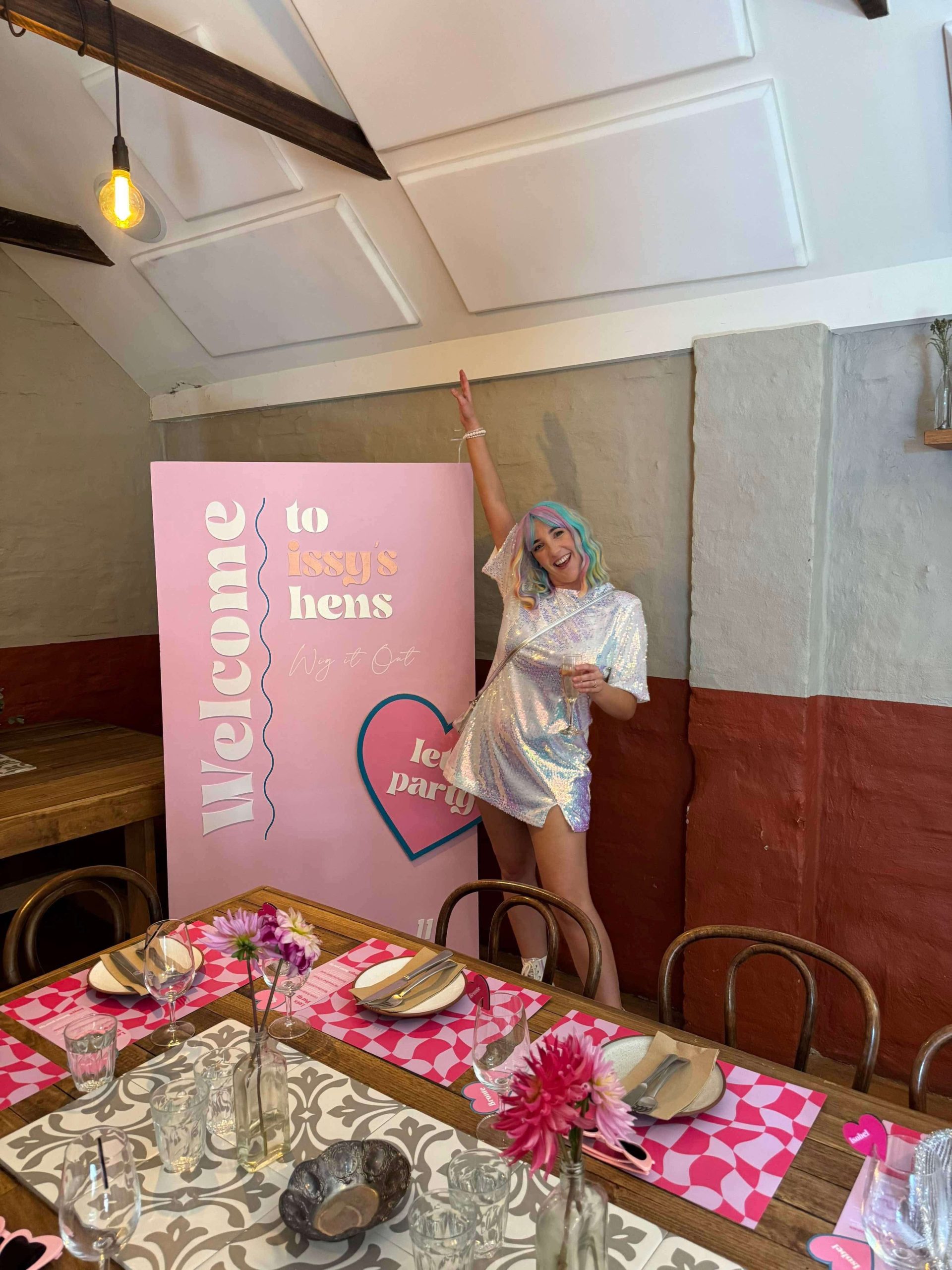 Issy's Hen's Signage - Flying Colours Group